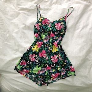 Divided by H&M Tropical Floral Print Romper